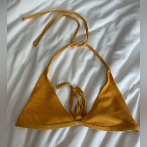Zaful yellow-gold bikini top size medium